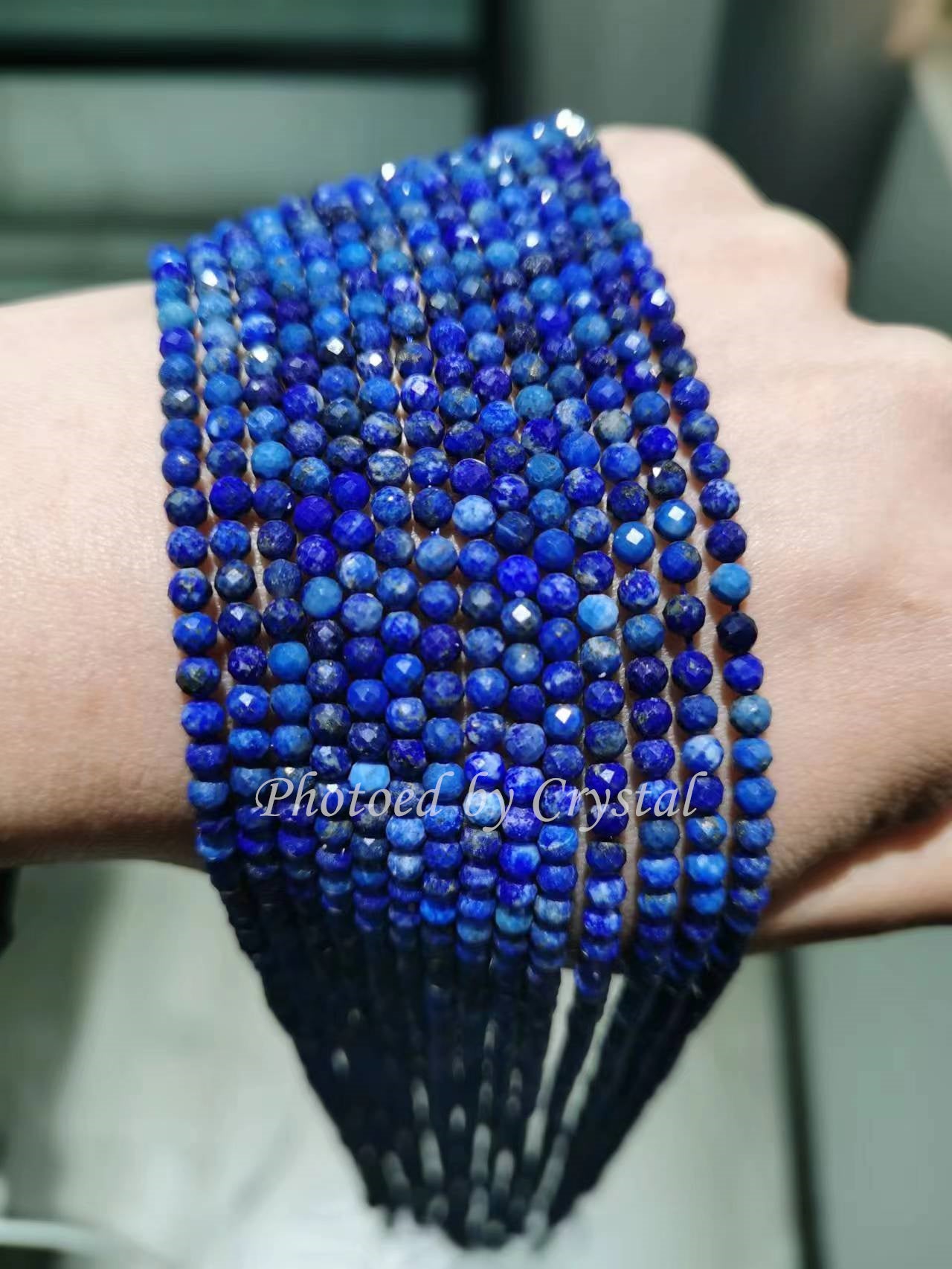 A⑤-2：Beads strand 4mm & 2mm--🔹Facet